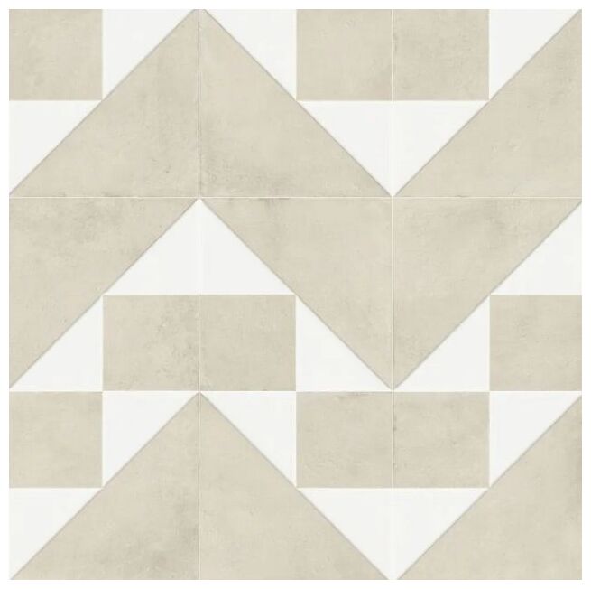 Peronda Kora White Decor White LT gres 22.3x22.3 (43733) - duży gres łazienkowy i kuchenny - zdjęcie nr: 3