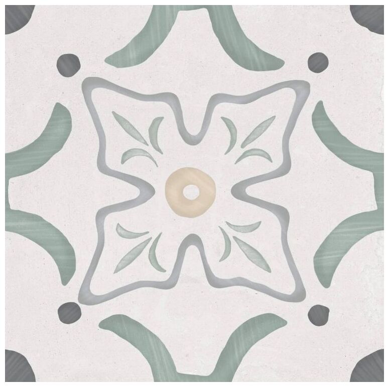 peronda sirocco green flower gres 22.3x22.3 (36155) - zdjęcie główne