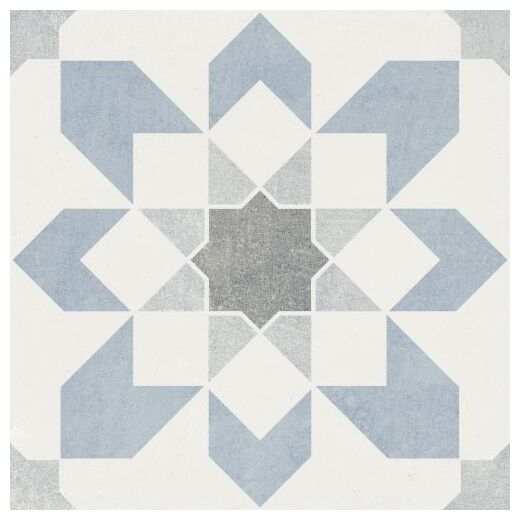 peronda doha blue flower sp gres 22.3x22.3 (39600) - zdjęcie nr: 3