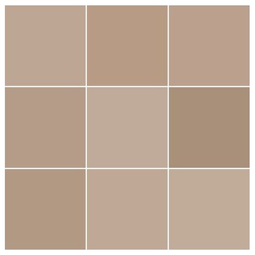 Kwadratowy gres Rubik Taupe o ciepłym beżowym odcieniu i matowej powierzchni - zdjęcie nr: 3