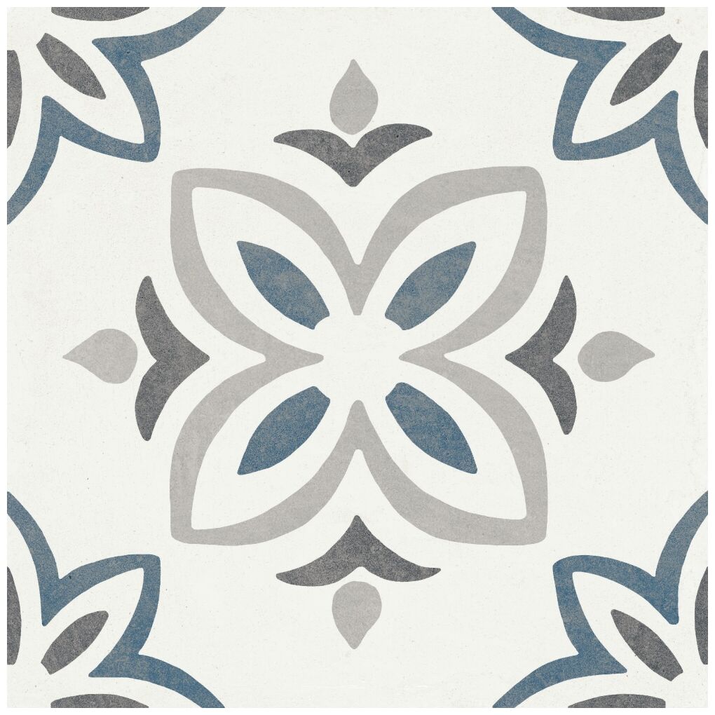 peronda provenza blue bloom petals gres 22.3x22.3 (37791) - zdjęcie główne