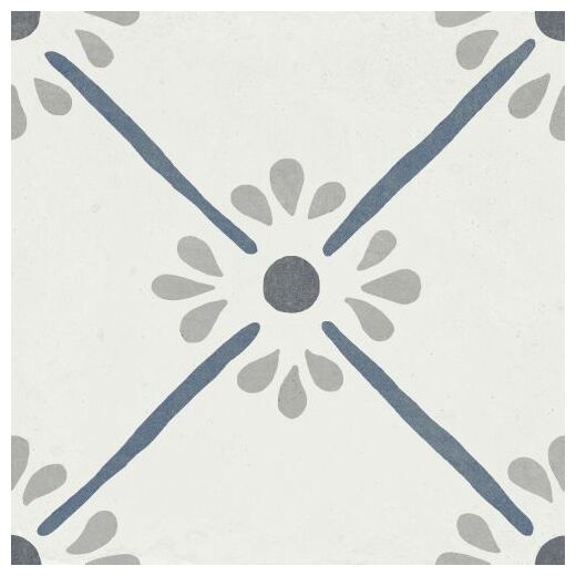 peronda provenza blue flower gres 22.3x22.3 (37787) - zdjęcie nr: 3