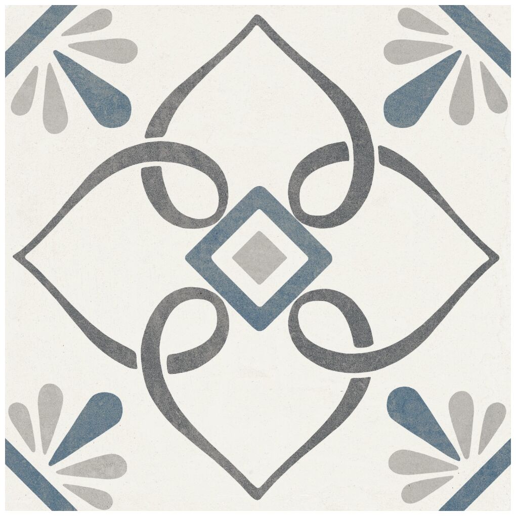 peronda provenza blue petals gres 22.3x22.3 (37789) - zdjęcie główne