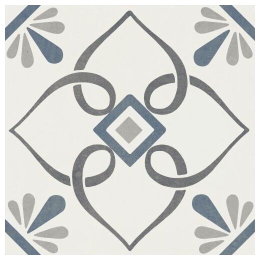 peronda provenza blue petals gres 22.3x22.3 (37789) - zdjęcie nr: 2