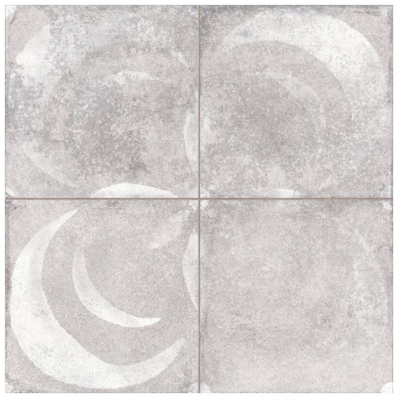 FS Vendome gres 45,2x45,2 o szarym matowym wykończeniu z nieregularnymi wzorami