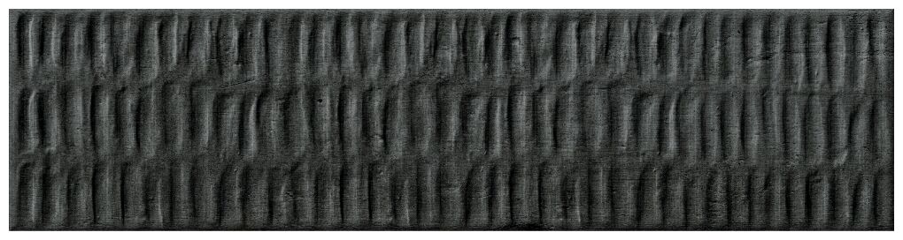 Matowa płytka Lagoon Anthracite Decor 6x24,6 w kolorze antracytowym o strukturze cegiełki