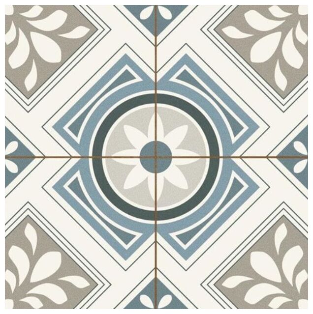 Peronda Duomo Borneo Grey gres 45x45 (35512) - gres szkliwiony ze wzorem patchworkowym na podłogę