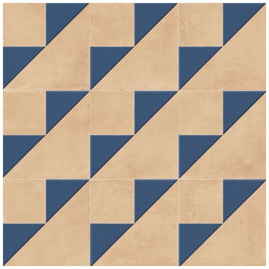 Peronda Kora Clay Decor Blue LT gres 22.3x22.3 (43737) - hiszpański gres podłogowy - zdjęcie nr: 2
