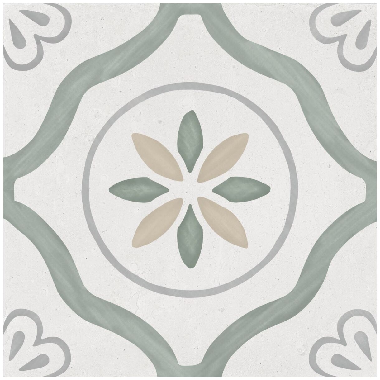 Peronda (wyprzedaż) Sirocco Green Petals gres 22.3x22.3 (36157) - hiszpański gres podłogowy