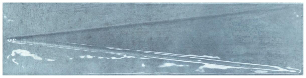 Bari Blue Decor 6x24,6 błyszcząca niebieska płytka dekoracyjna w kształcie cegiełki