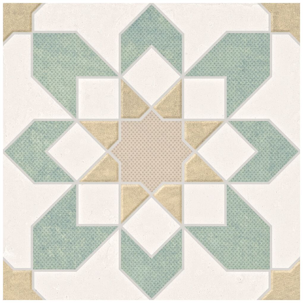 peronda doha green flower sp gres 22.3x22.3 (39599) 