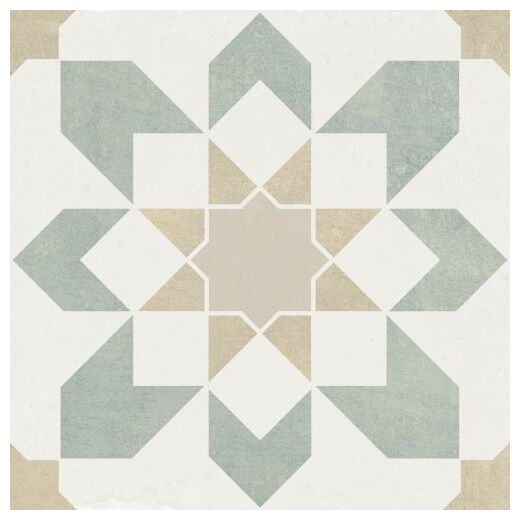 peronda doha green flower sp gres 22.3x22.3 (39599) 