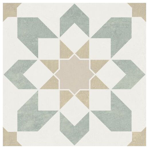 peronda doha green flower sp gres 22.3x22.3 (39599) 