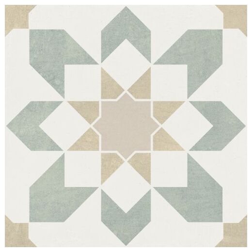peronda doha green flower sp gres 22.3x22.3 (39599) 