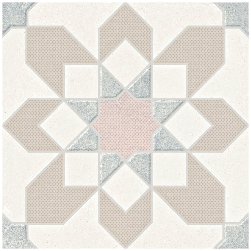 peronda doha taupe flower sp gres 22.3x22.3 (39601) 