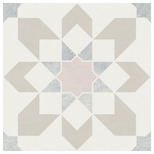 peronda doha taupe flower sp gres 22.3x22.3 (39601) 