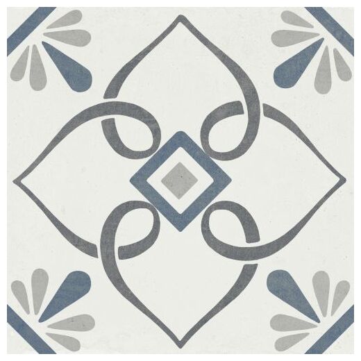 peronda provenza blue petals gres 22.3x22.3 (37789) 