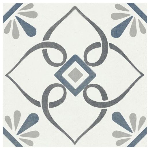 peronda provenza blue petals gres 22.3x22.3 (37789) 
