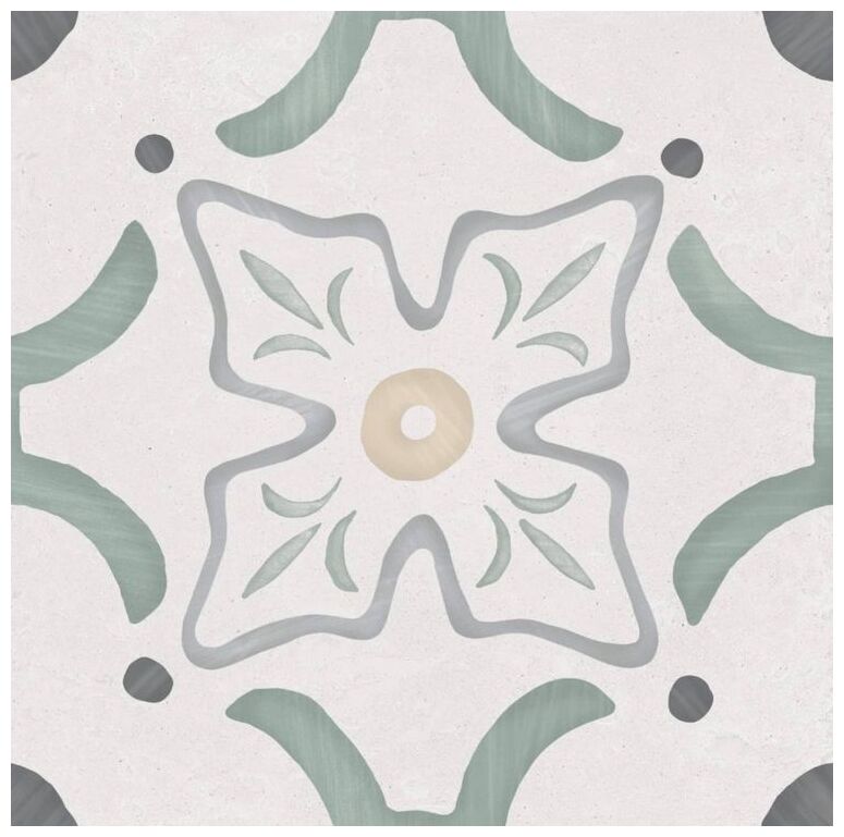 peronda sirocco green flower gres 22.3x22.3 (36155) - zdjęcie nr: 3