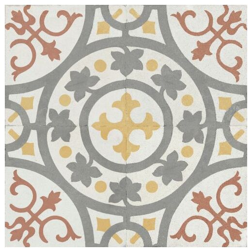 Płytka FS Paname Trocadero o geometryczno-roślinnych wzorach w stylu retro 45x45 cm - zdjęcie nr: 2