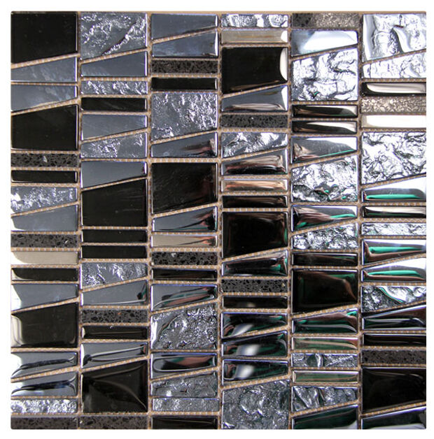 picasa kappa black mozaika szklano-kamienna 30x30 - zdjęcie główne