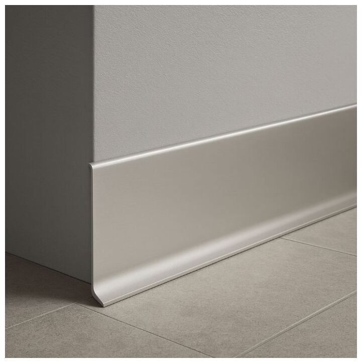 Alufit listwa Aluminiowa Anodowana AF080A w kolorze matowego metalu z subtelnym zaokrągleniem