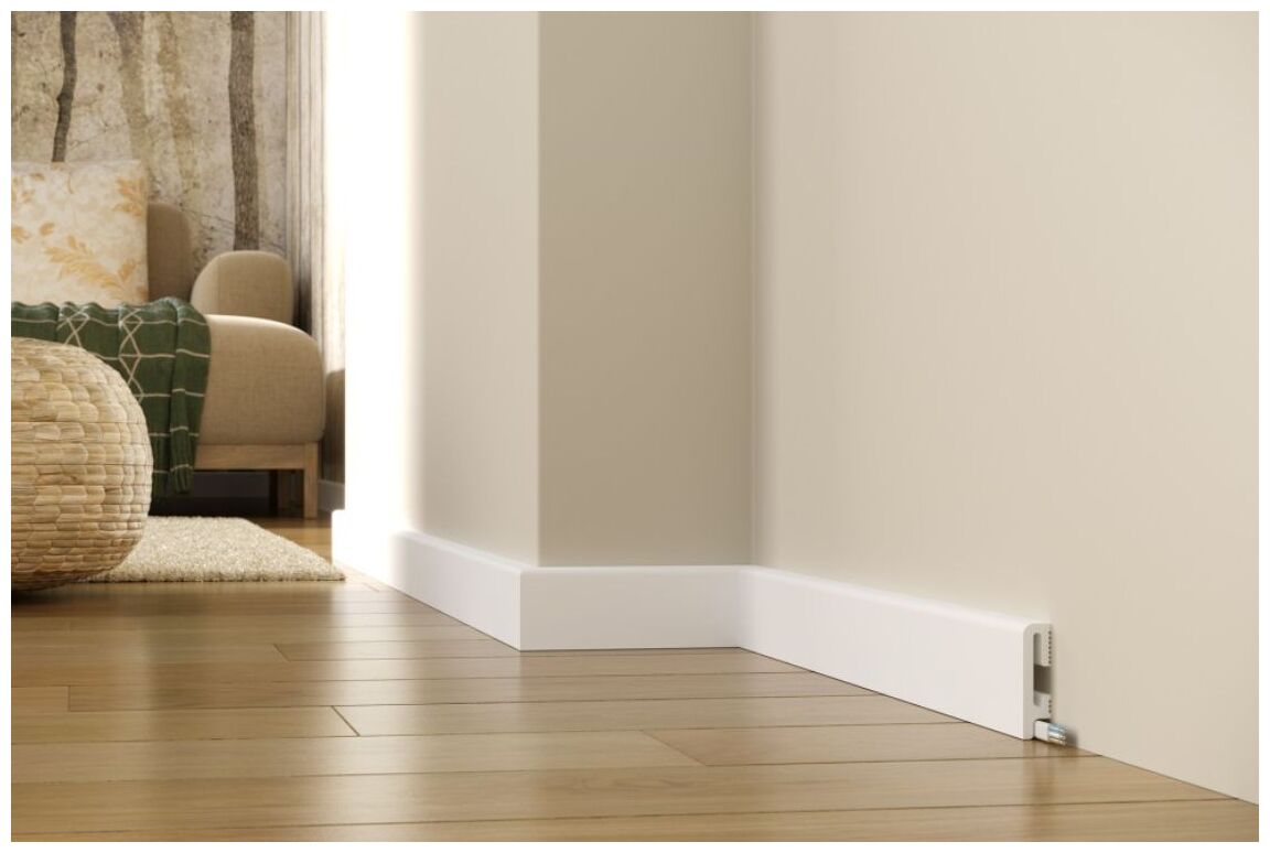 Premium Floor Durofit listwa podłogowa biała (PF060) 240x6x1.5