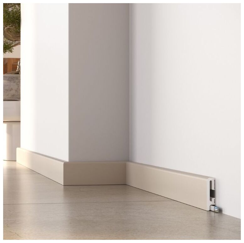 Durofit listwa podłogowa Kaszmir PF060K o gładkiej matowej powierzchni w neutralnym kolorze