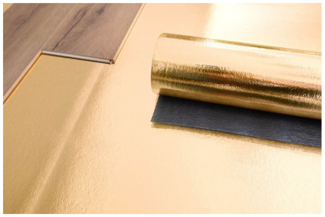 premium floor gold thermoplus 1.8 podkład pod panele laminowane 1 rolka 8.5m2 - zdjęcie nr: 2