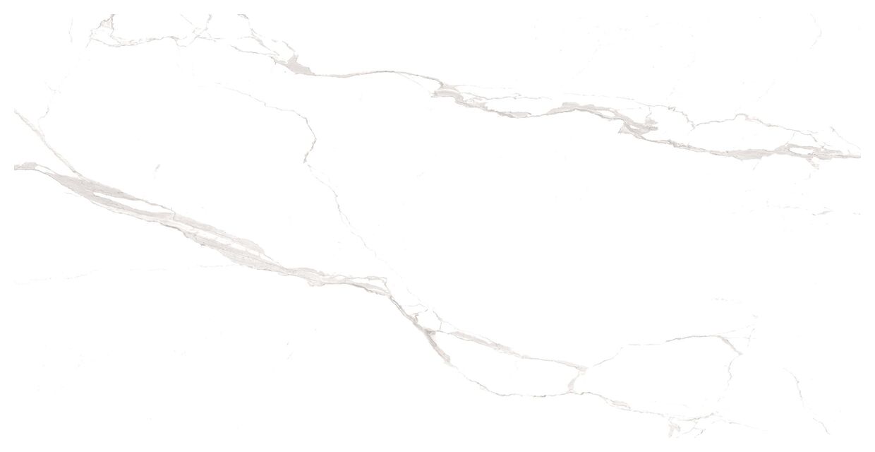 Jasny gres szkliwiony Alaska White 60x120 z szarymi żyłkami imitujący marmur na polerowanej powierzchni