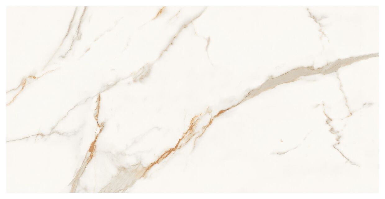 Golden Satuario gres poler o jasnym tle z delikatnymi nieregularnymi żyłkami kamieniopodobnymi