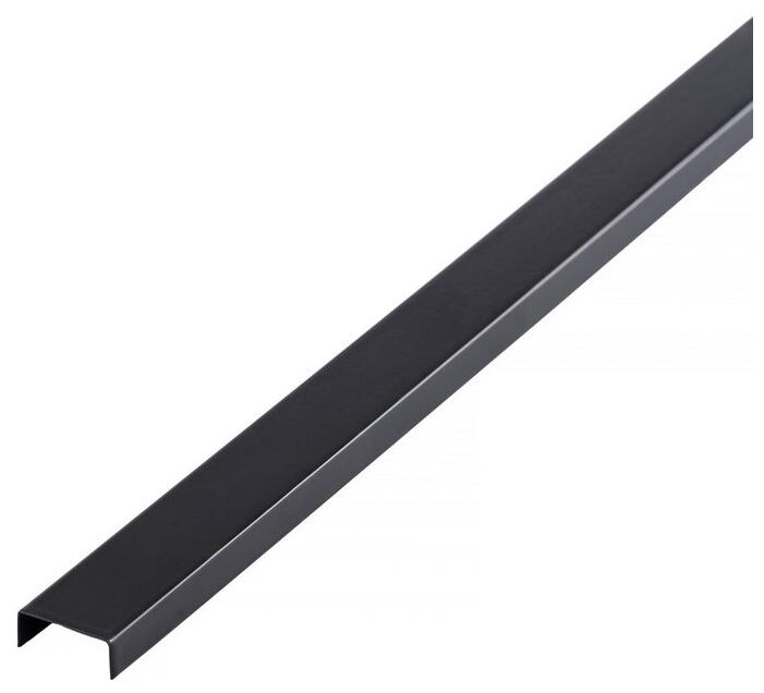 profil design pd antracyt typ u 10 mm czarne lustro 270 cm - zdjęcie główne