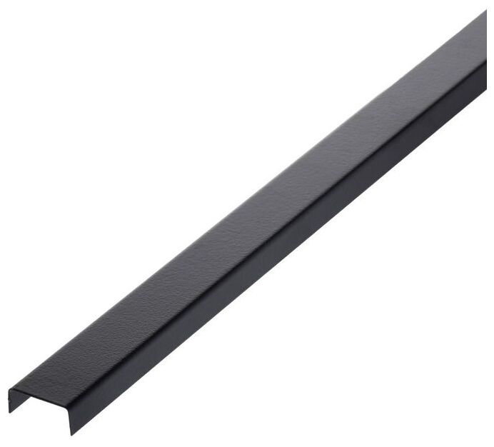 profil design pd black mat typ u 10 mm czarny mat 270 cm - zdjęcie główne