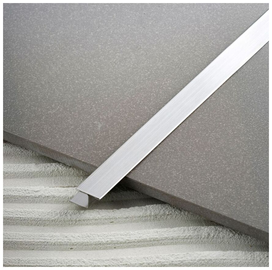 Profil Design PD Satyna TYP z srebrna Satyna listwa podłogowa 10x20x270 CM