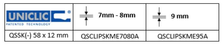 quickstep klipsy do listwy standardowej przyściennej qsclipskrme95a (9095) 50 szt 