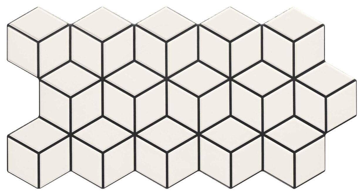 realonda rhombus snow gres 26.5x51 - zdjęcie główne