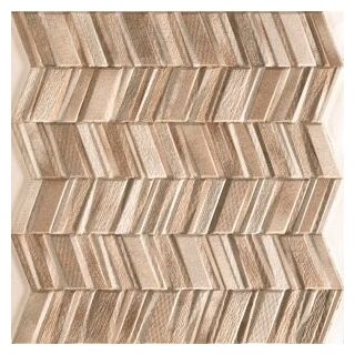 realonda chevron brown gres 44x44 - zdjęcie główne