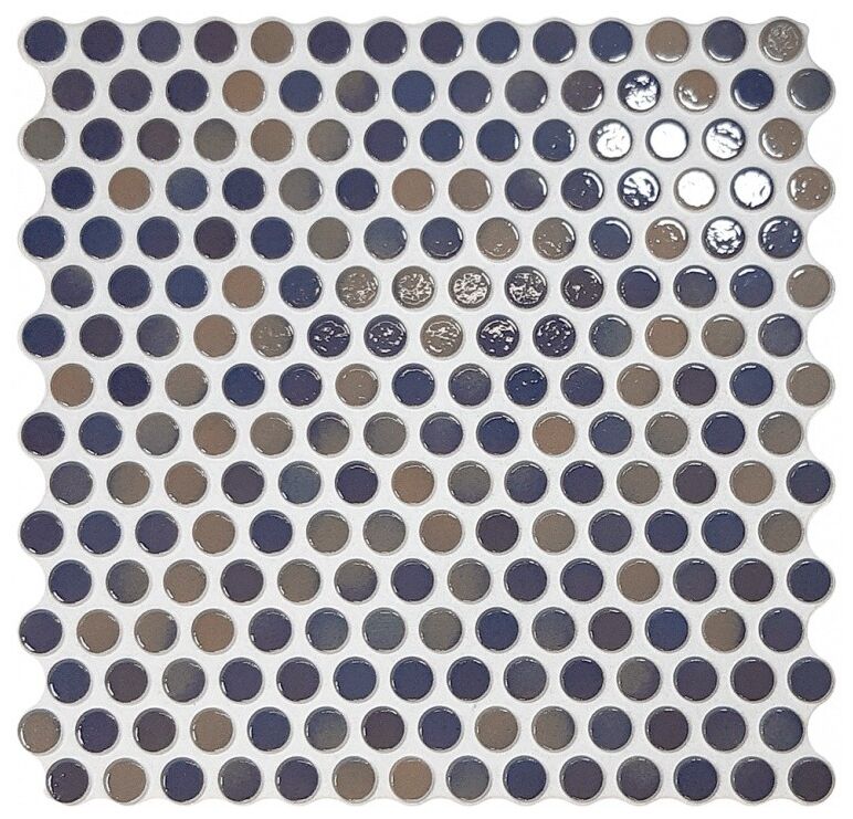 realonda penny glossy blue mix mozaika gresowa 31x31 - zdjęcie główne