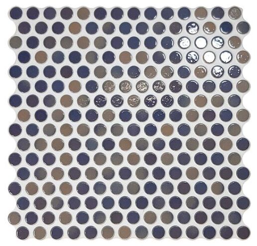 realonda penny glossy blue mix mozaika gresowa 31x31 - zdjęcie nr: 2