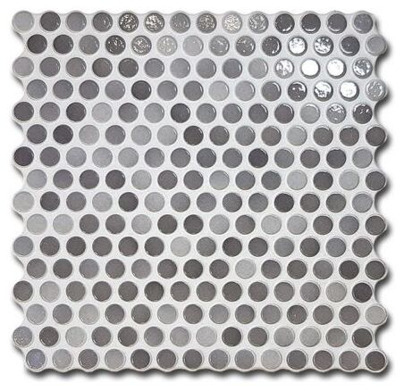 realonda penny glossy grey mozaika gresowa 31x31 - zdjęcie nr: 2