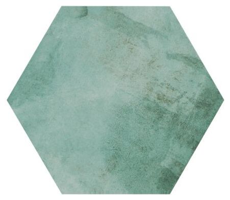 Heksagonalna płytka Oasis Aquamarine o matowej powierzchni w nieregularnych odcieniach zieleni - zdjęcie nr: 2