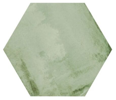 Heksagonalna płytka Oasis Aquamarine o matowej powierzchni w nieregularnych odcieniach zieleni - zdjęcie nr: 3