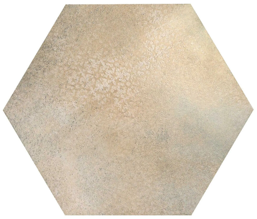 Damasco gres 48,5x56 - jasny gres heksagonalny z subtelnym wzorem w odcieniach beżu i szarości