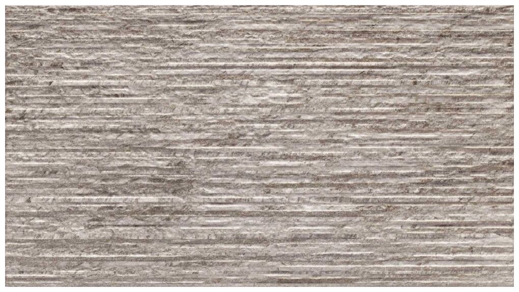 Quarcita Gris Relieve gres 31x56 z fakturą imitującą naturalny kamień w odcieniu szarości