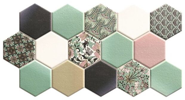 realonda hex nouveau green gres 26.5x51 - zdjęcie główne