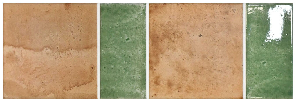 Hiszpański gres Portofino Terra Emerald 15x45 z ziemistymi tonami i głęboką zielenią