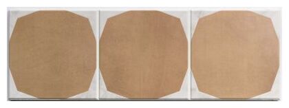 Trzy płytki Terra Star gres 15x45 w ciepłym brązowym odcieniu o matowej chropowatej fakturze