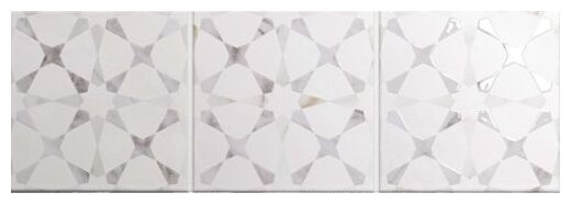 Nador gres 15x45 z geometrycznym wzorem w odcieniach bieli szarości i delikatnego brązu - zdjęcie nr: 2