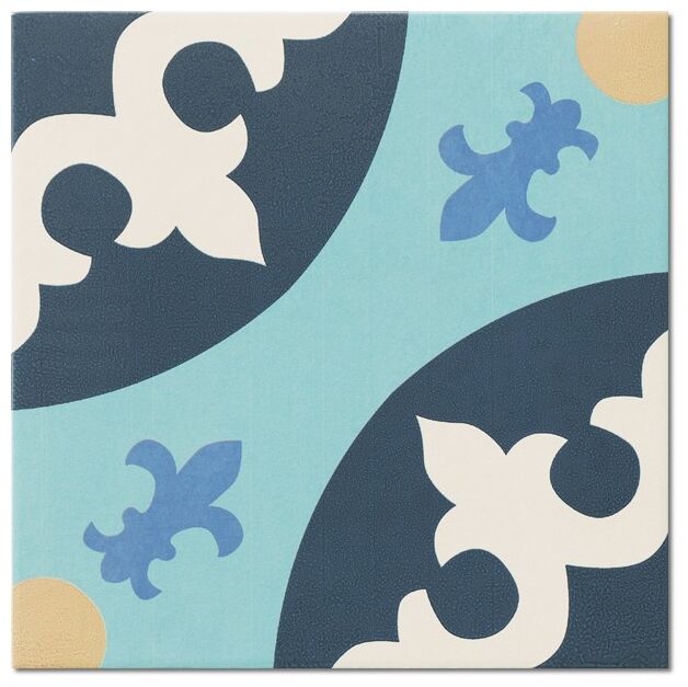 realonda hanoi blue decor gres 33x33 - zdjęcie główne