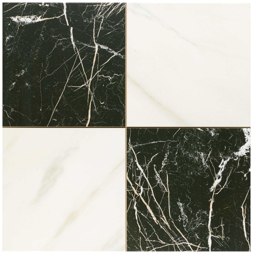 realonda chess marquina gold gres 44x44 - zdjęcie główne